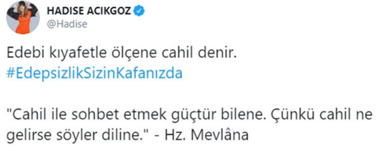 Hadise'den tepki: Edepsizlik sizin kafanızda! - Sayfa:2