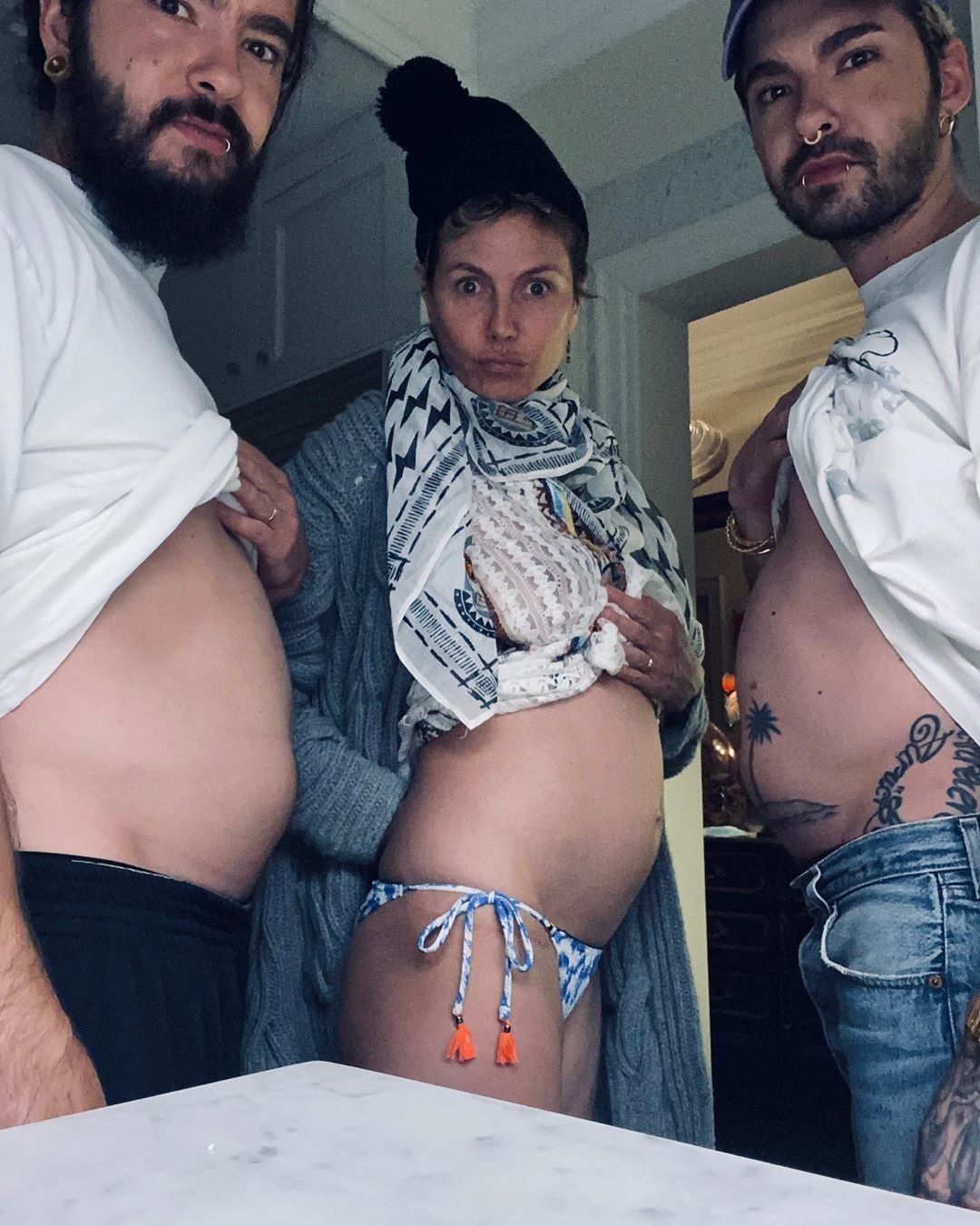 Heidi Klum'un göbek pozu olay oldu - Sayfa:1