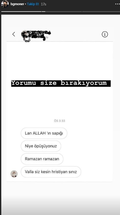 Begüm Öner çirkin mesajı ifşa etti! Ne öpüşüyorsun - Sayfa:3