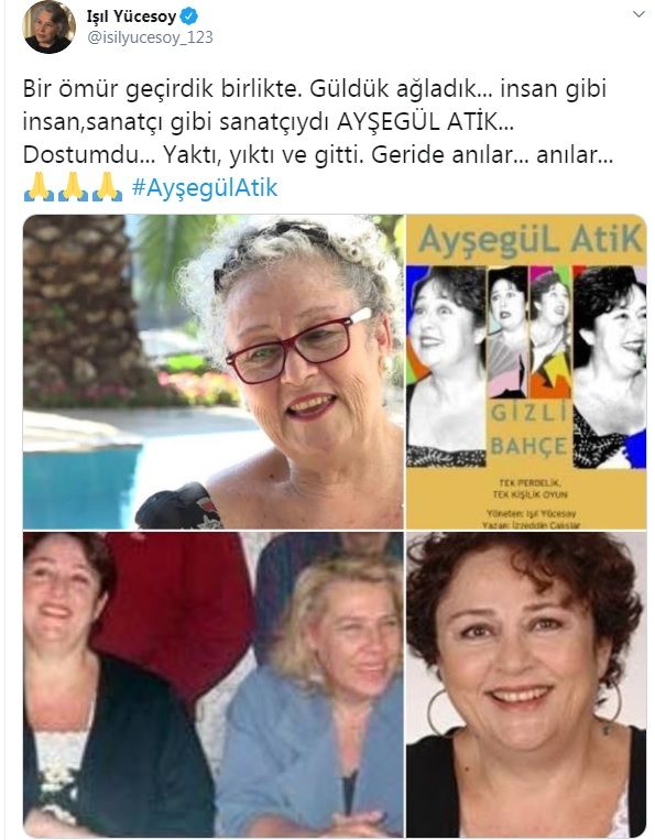 Sanat dünyasından Ayşegül Atik'e veda mesajları - Sayfa:2