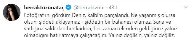 Ünlü isimlerden Ozan Güven’den şiddet gören Deniz Bulutsuz’a destek! - Sayfa:2