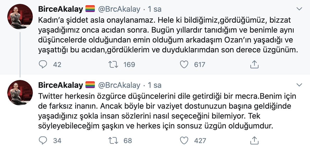 Ünlü isimlerden Ozan Güven’den şiddet gören Deniz Bulutsuz’a destek! - Sayfa:4