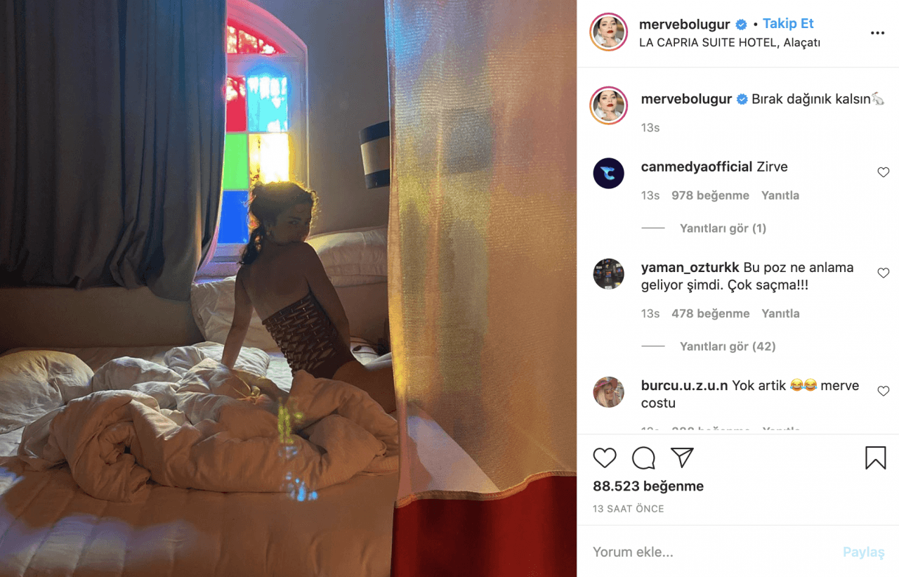 Merve Boluğur yatak pozuyla sosyal medyayı salladı - Sayfa:3