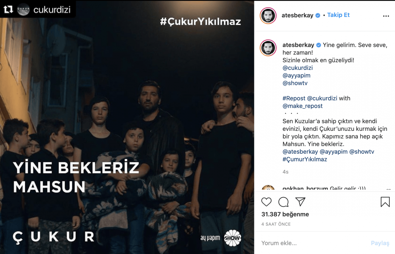 Çukur dizisinde flaş ayrılık! Hangi ünlü oyuncu veda etti? - Sayfa:2