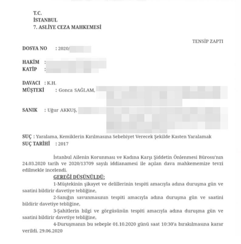 Eski eşlerin hukuk savaşı... Uğur Akkuş'a kırık kol davası! - Sayfa:2