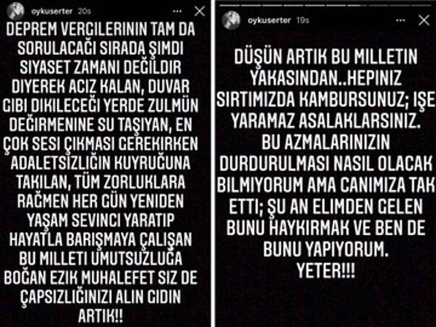 Öykü Serter’den çok sert deprem eleştirisi! - Sayfa:3