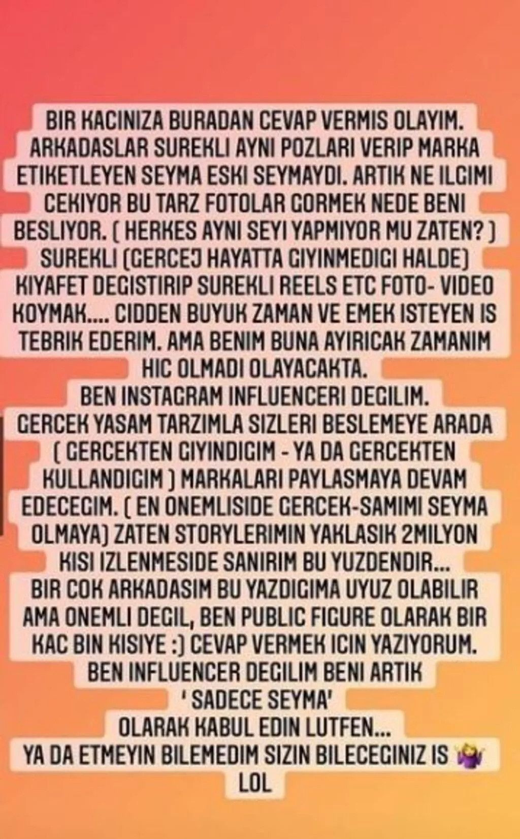 Şeyma Subaşı isyan etti: 'Birçok arkadaşım bu yazdığıma uyuz olabilir...' - Sayfa:2