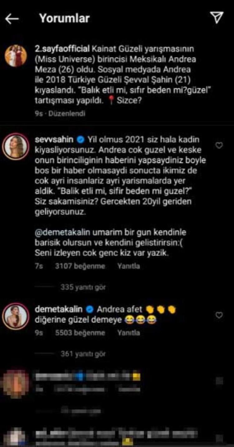 Ortalık fena karıştı... Şevval Şahin, kendisini güzel bulmayan Demet Akalın'a ateş püskürdü! - Sayfa:3