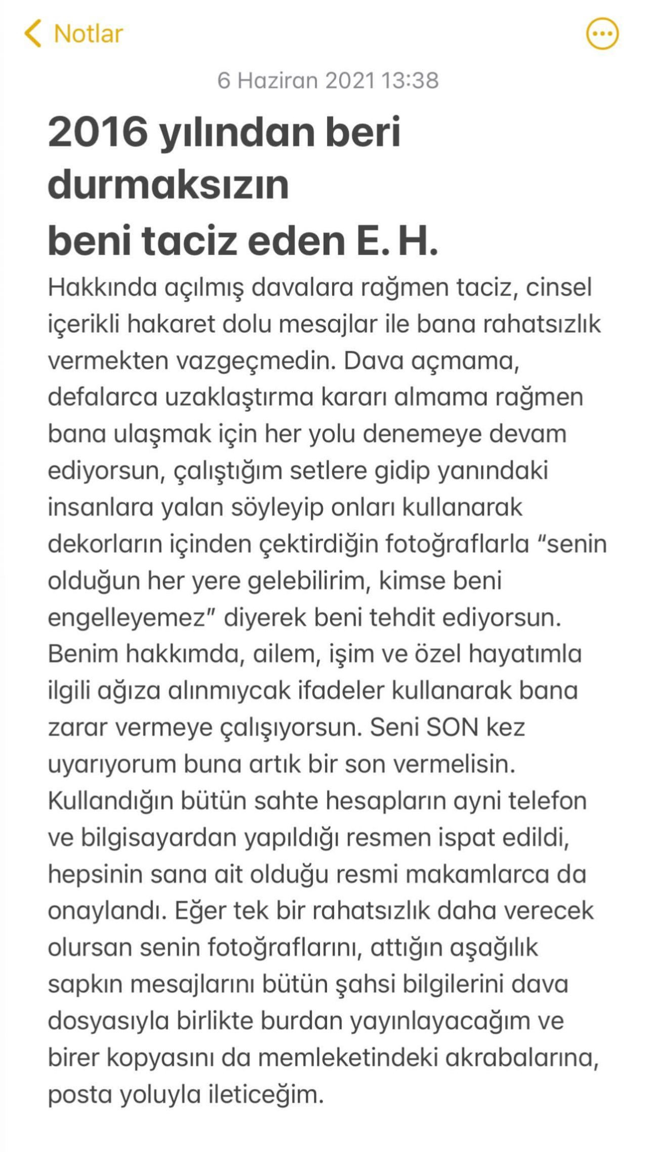 Oyuncu Gülsim Ali'nin tacizcisiyle başı dertte! 'Beni rahatsız etmeye devam edersen seni ifşa ederim' - Sayfa:4