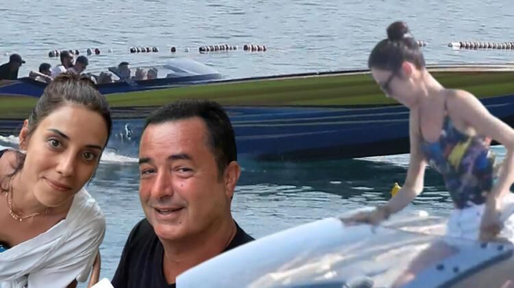 Çeşme'de Cansu Dere, Acun'un sürat teknesine bindi, son sürat koyları gezdiler... - Sayfa:1