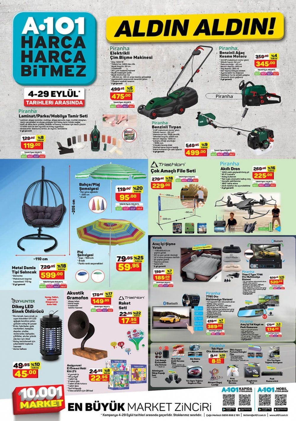 A101 4 – 29 Eylül Aktüel kataloğu: A101 4 – 29 Eylül tarihlerinde hangi ürünler indirimde? - Sayfa:4