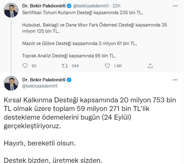 Eylül ayı mazot gübre desteği yattı mı? Mazot gübre desteği ne zaman yatacak? - Sayfa:4