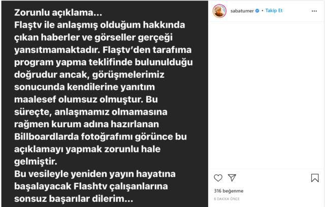 Flash TV'de Saba Tümer depremi! Tanıtım afişlerinde yer almıştı... - Sayfa:4