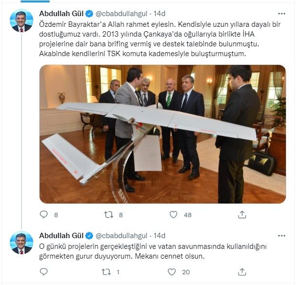 Özdemir Bayraktar'ın cenazesinde sürpriz isim! Cenazeye katılan eski Cumhurbaşkanı Abdullah Gül sosyal medyadan paylaşım da yaptı - Sayfa:11