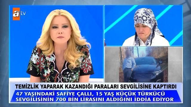 Müge Anlı'da bir ilginç olay daha yaşandı. Ordu'da yaşayan Safiye Çallı, sosyal medyadan tanıştığı kendisinden 15 yaş küçük türkücü Cüneyt'e 700 bin TL kaptırdı! - Sayfa:2
