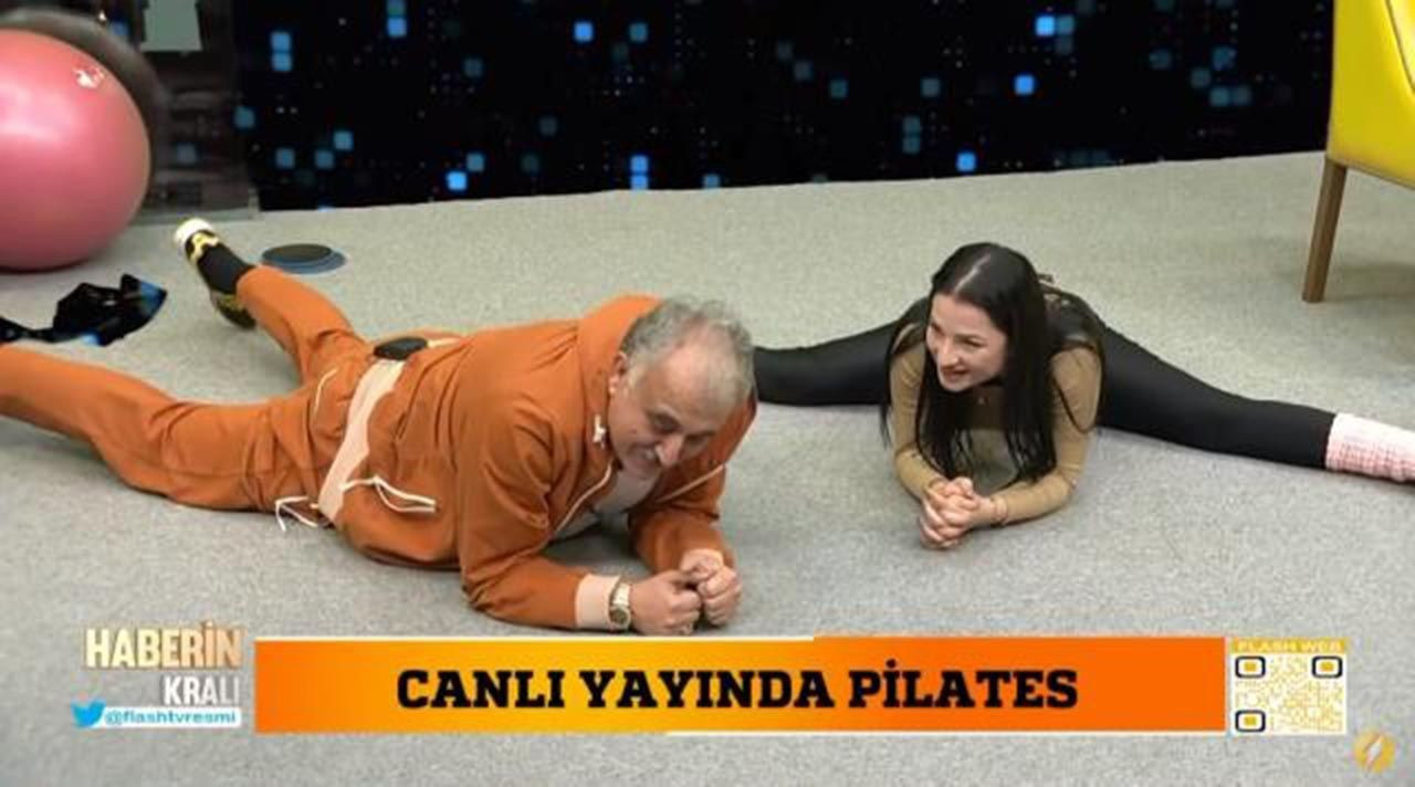 Canlı yayında ilginç anlar: Faik Öztürk canlı yayında pilates yapmaya çalıştı - Sayfa:2