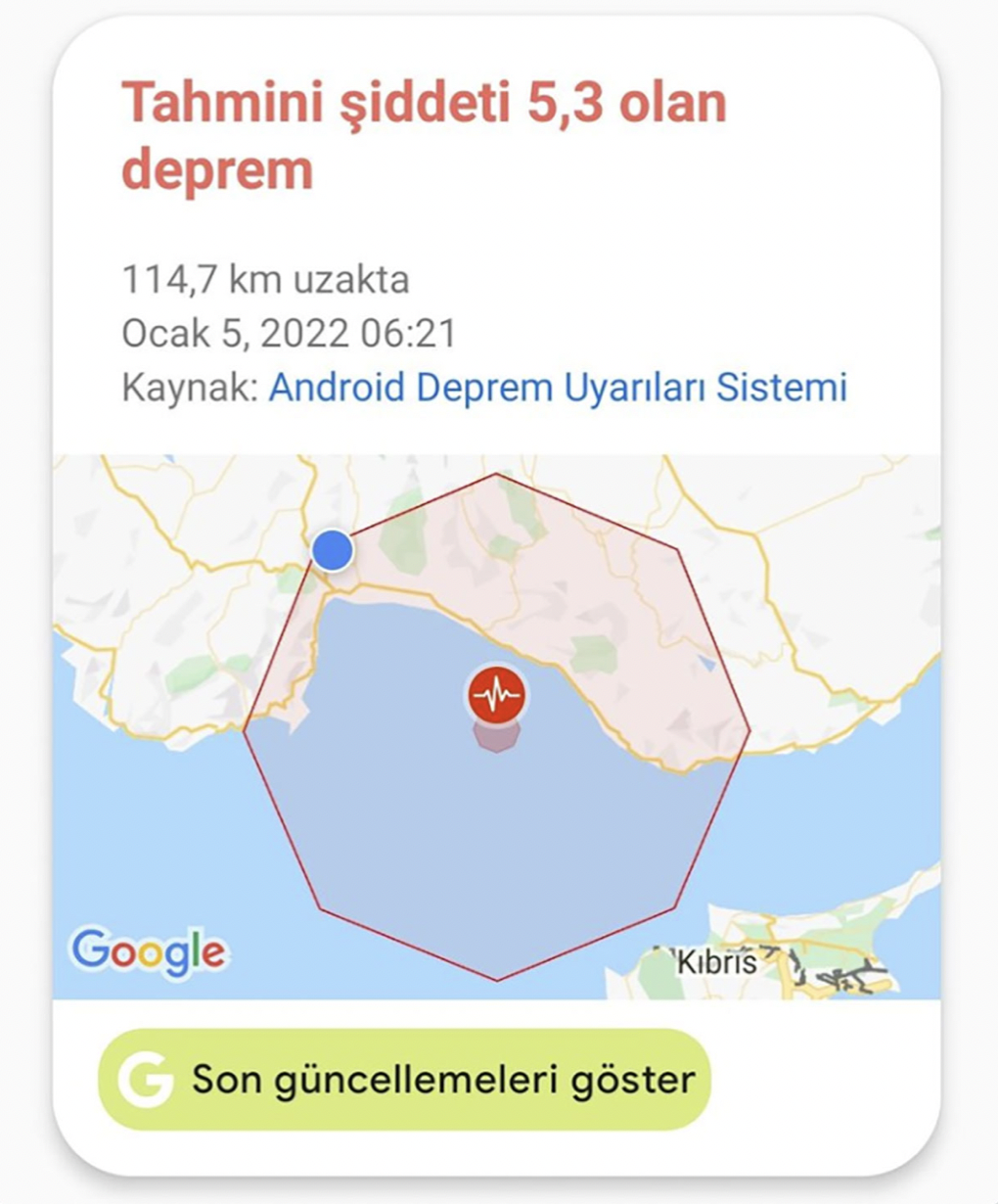 Google, Antalya depremini önceden bildi: Deprem daha hissedilmeden kullanıcılarını uyardı - Sayfa:5