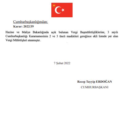 Hazine Bakanlığı'na kritik atamalar yapıldı! 100'lerce vergi müfettişi atandı. Atama kararları Cumhurbaşkanı Erdoğan'ın imzası ile yayımlandı - Sayfa:8