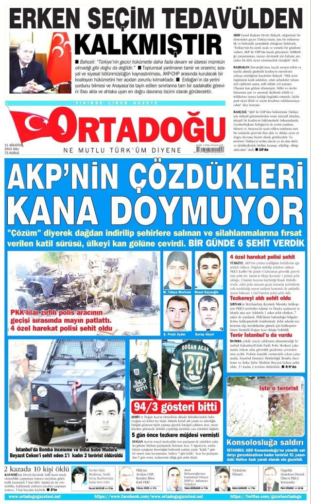 Manşetler de kana bulandı - Sayfa:4