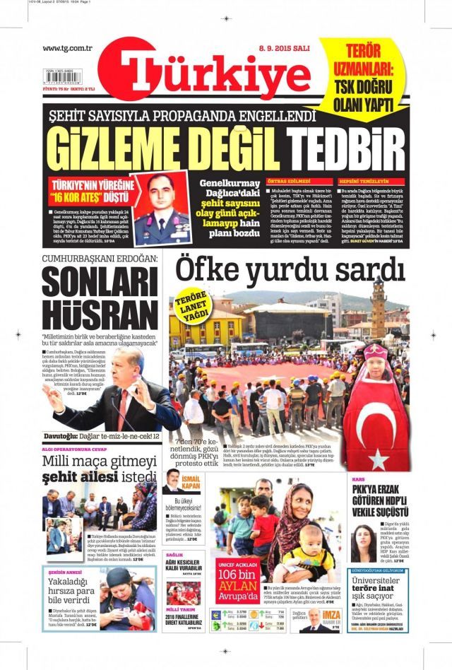 Manşetlere acı düştü - Sayfa:4
