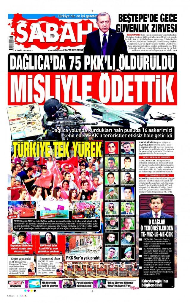 Manşetlere acı düştü - Sayfa:3
