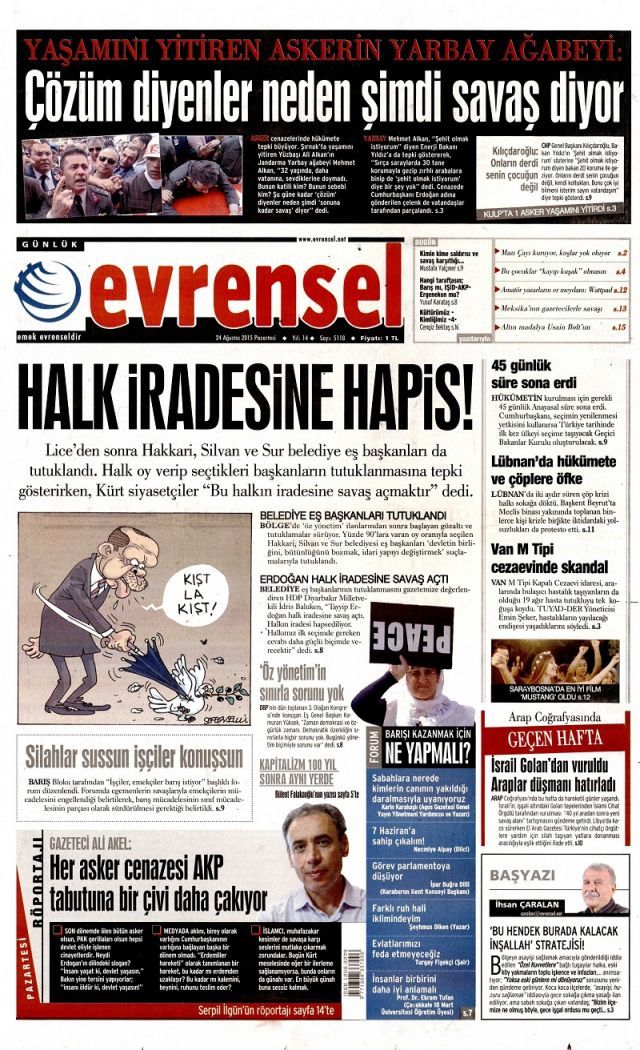 Yarbay Mehmet Alkan'ın isyanını hangi gazeteler görmedi? - Sayfa:1